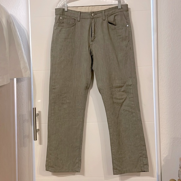 AGAVE DENIM PRAGMATIST Men’s Jeans, Sage Gray/Brown color, size 34/30 - Picture 1 of 14